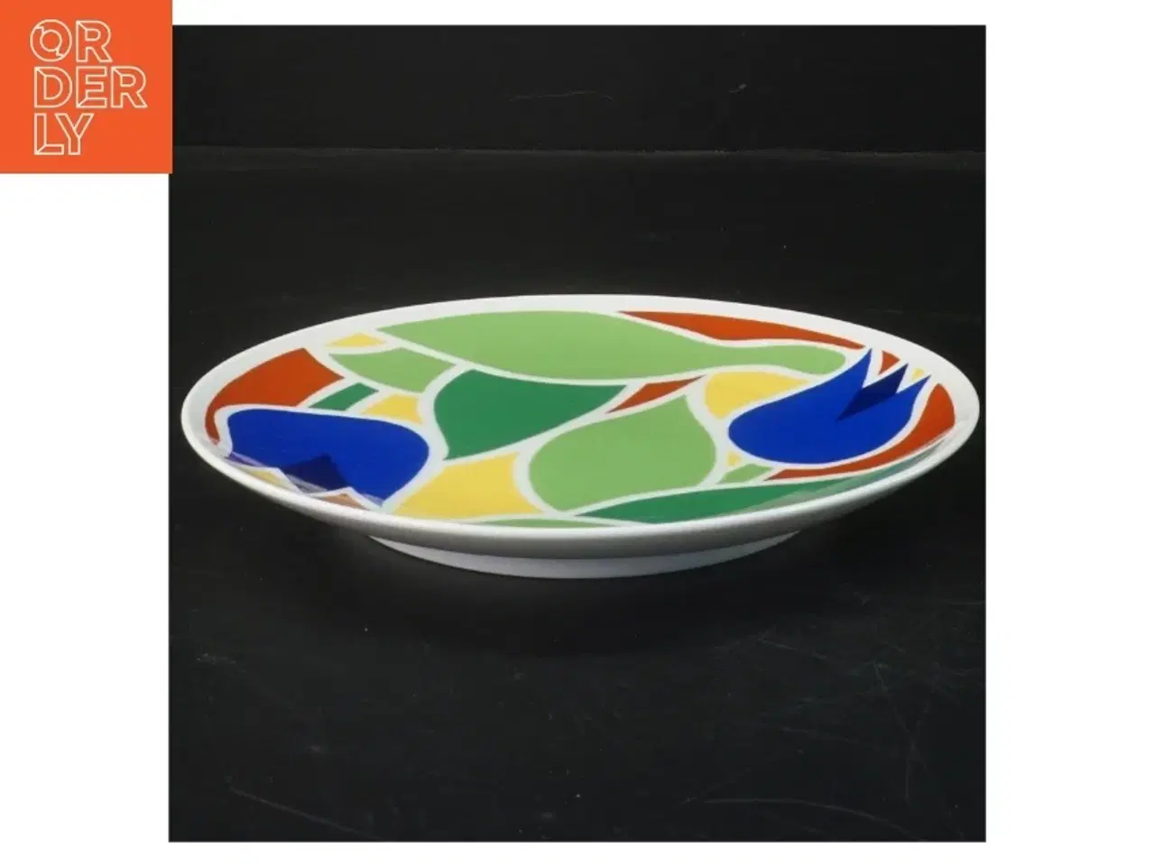 Billede 2 - Sjælden Per Arnoldi Platte med motiv af blomster fra Royal Copenhagen