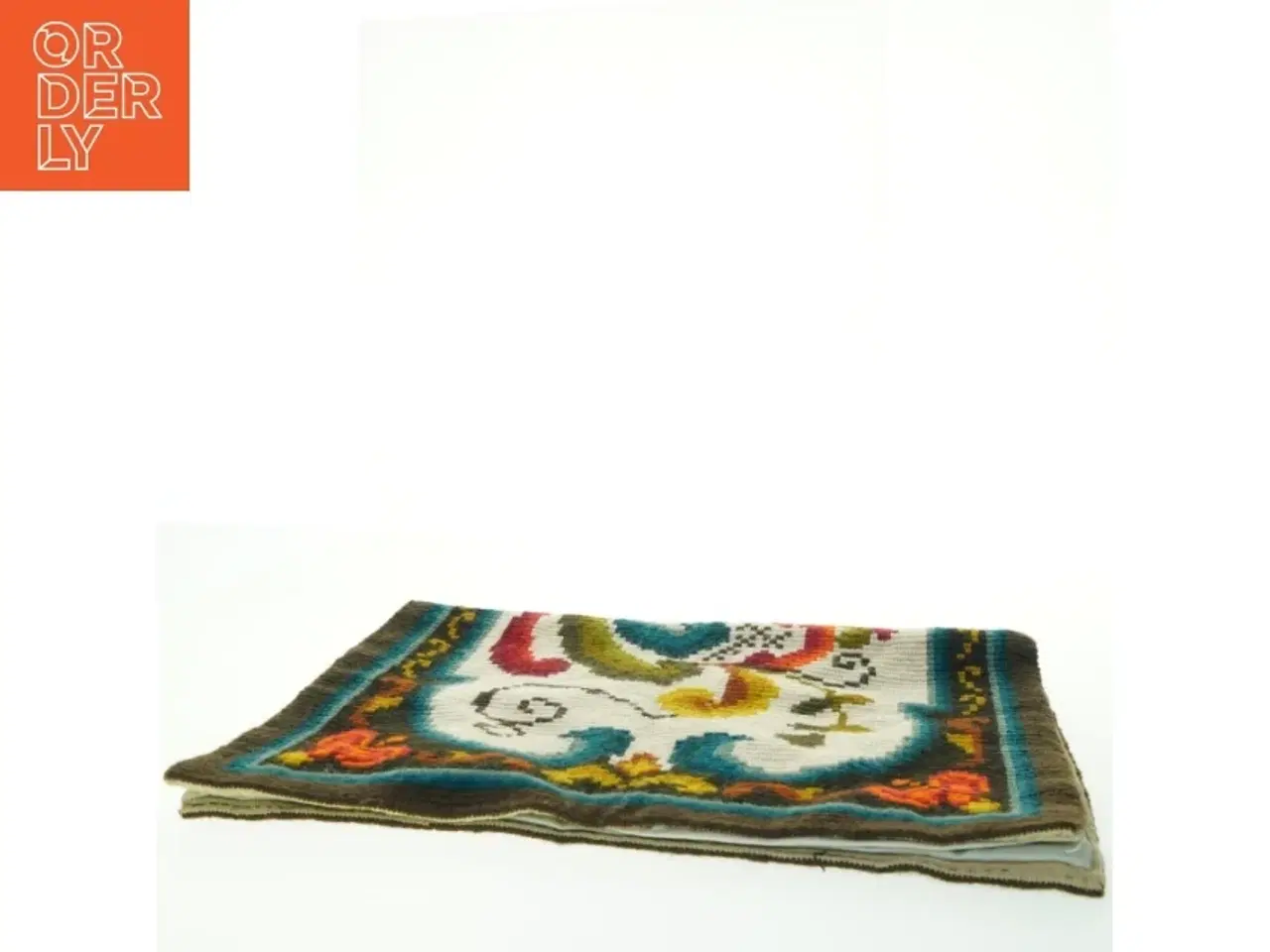 Billede 3 - Broderet vægtæppe - norsk åkle (str. 48x68 cm)