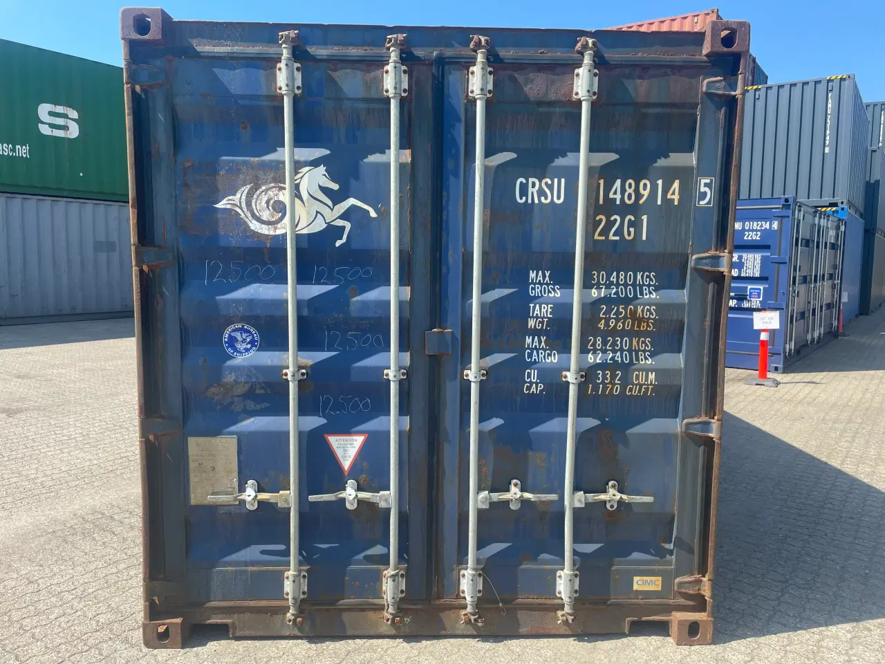 Billede 1 - 20 fods Container- ID: CRSU 148914-5