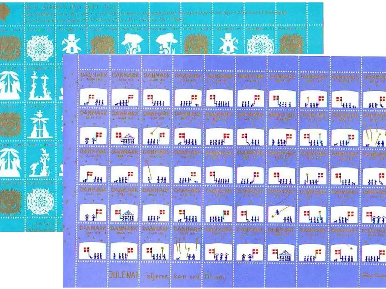 Billede 1 - DK. Julemærkeark 1975-76