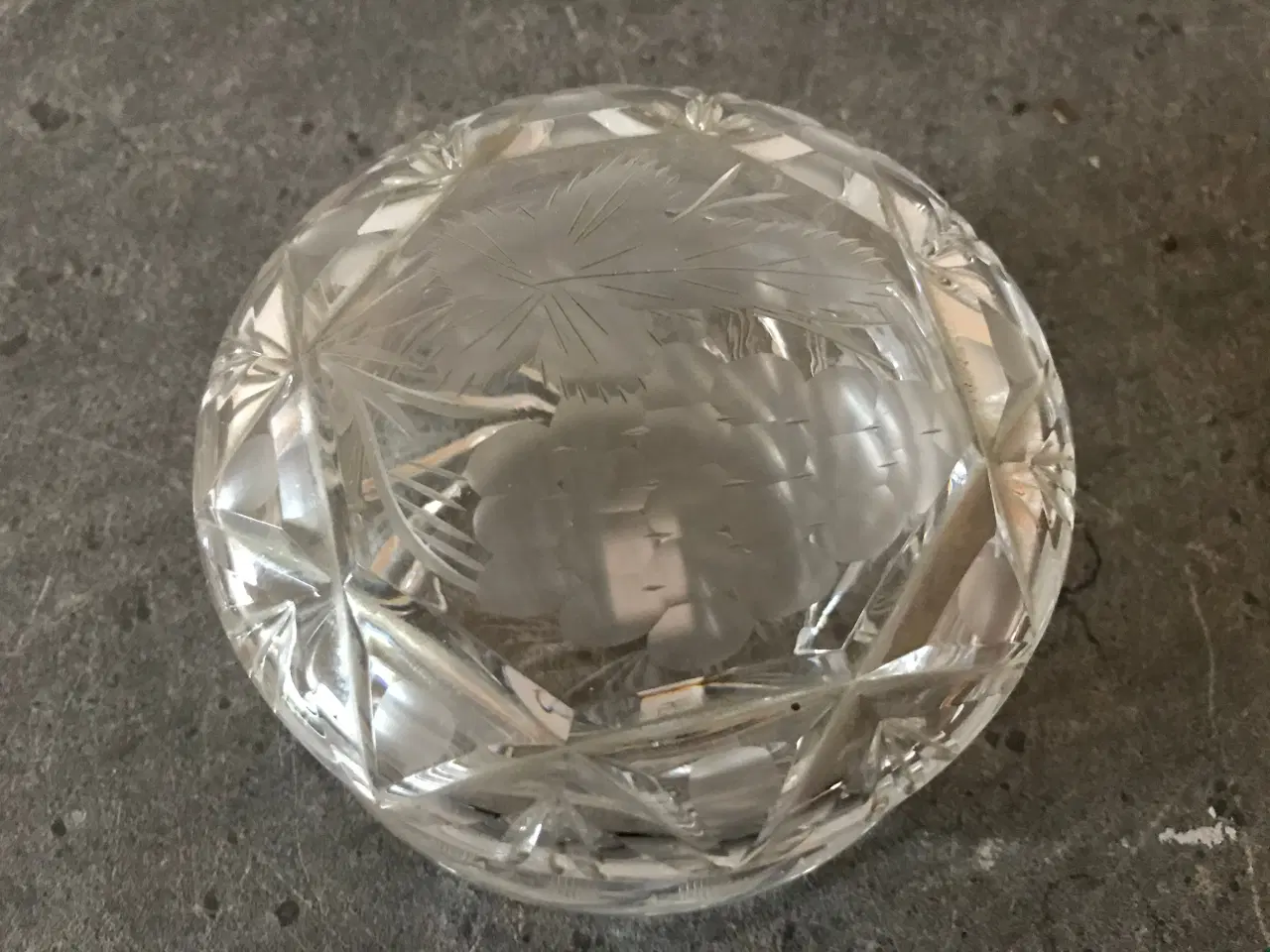 Billede 2 - Krystalglas skål / lågskål (vintage)