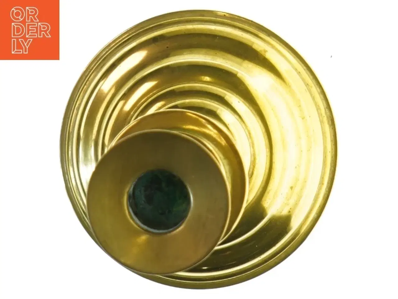 Billede 2 - Messing lysestage (str. 21 cm og 12 cm i diameter)