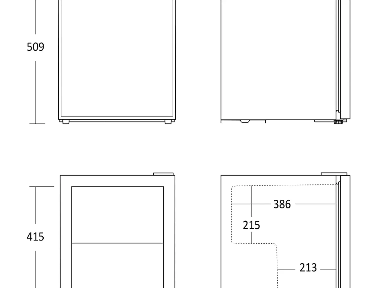 Billede 3 - Scandomestic Display Køleskab 48 L – SCCompactCube