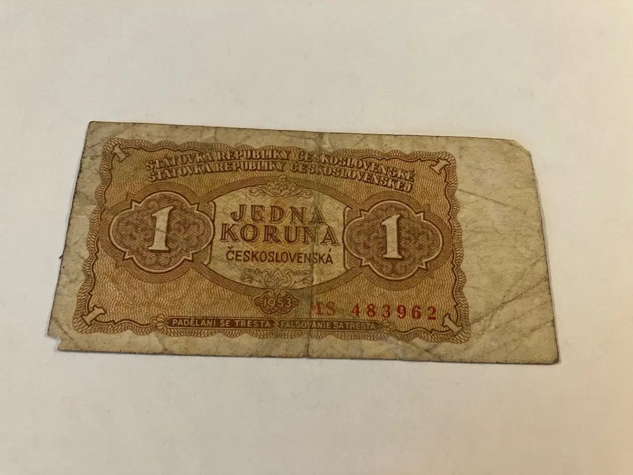 Billede 1 - Czechoslovakia 1 koruna 1953