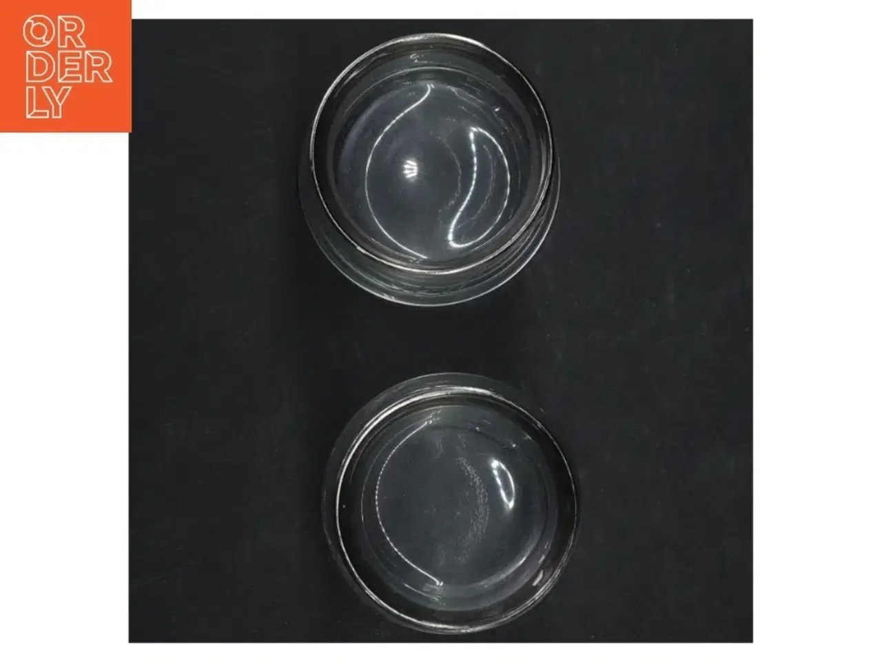 Billede 3 - Glasskåle med slebet dekoration (str. H. 7 cm, ø 7 cm)