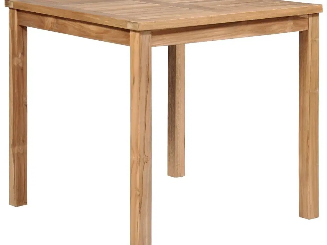 Billede 1 - Havebord 80x80x77 cm massivt teaktræ