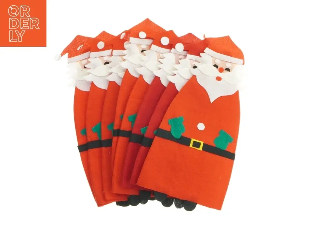 Billede 1 - Julemænd til at sætte på ølflasker(str. 9 styk)