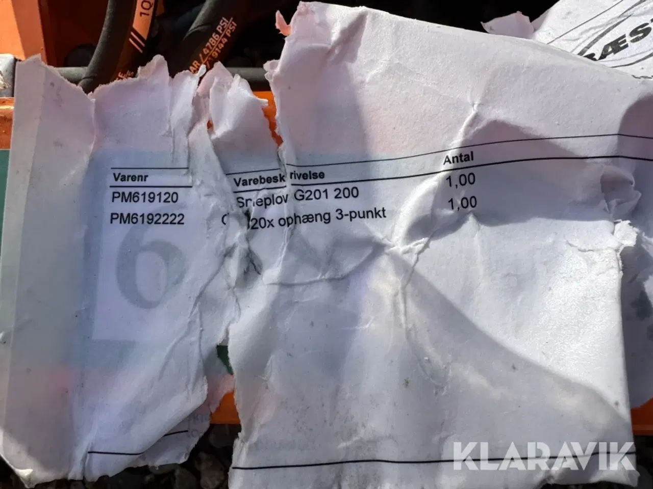 Billede 5 - Sneplov Sigma G201 200 sneplov