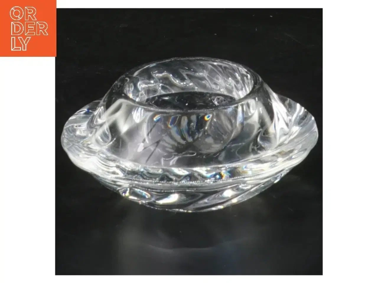 Billede 1 - Glas lysestage (str. 11 cm)fra holmegaard