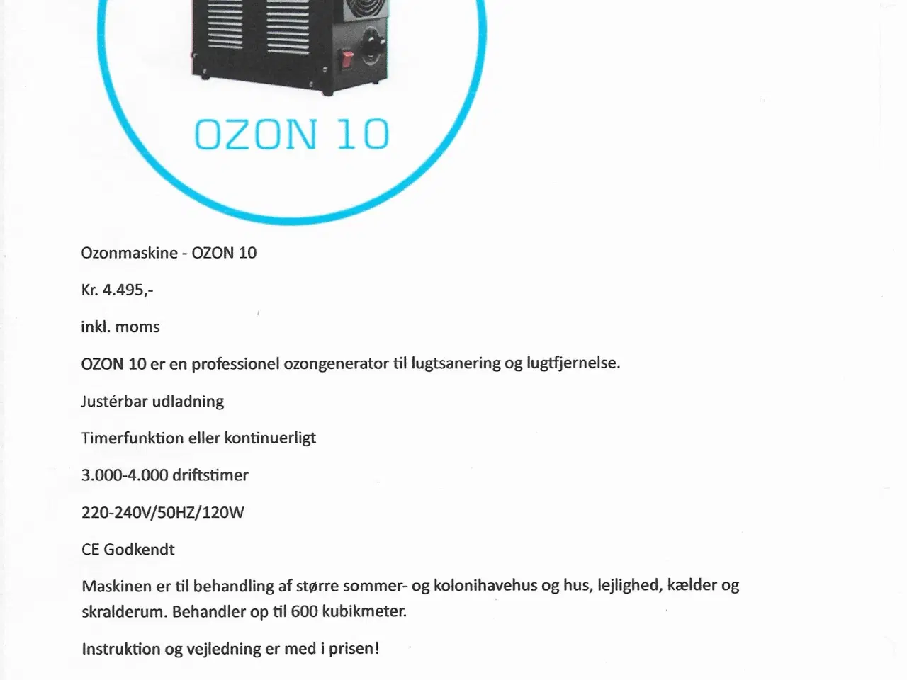 Billede 1 - Ozongenerator