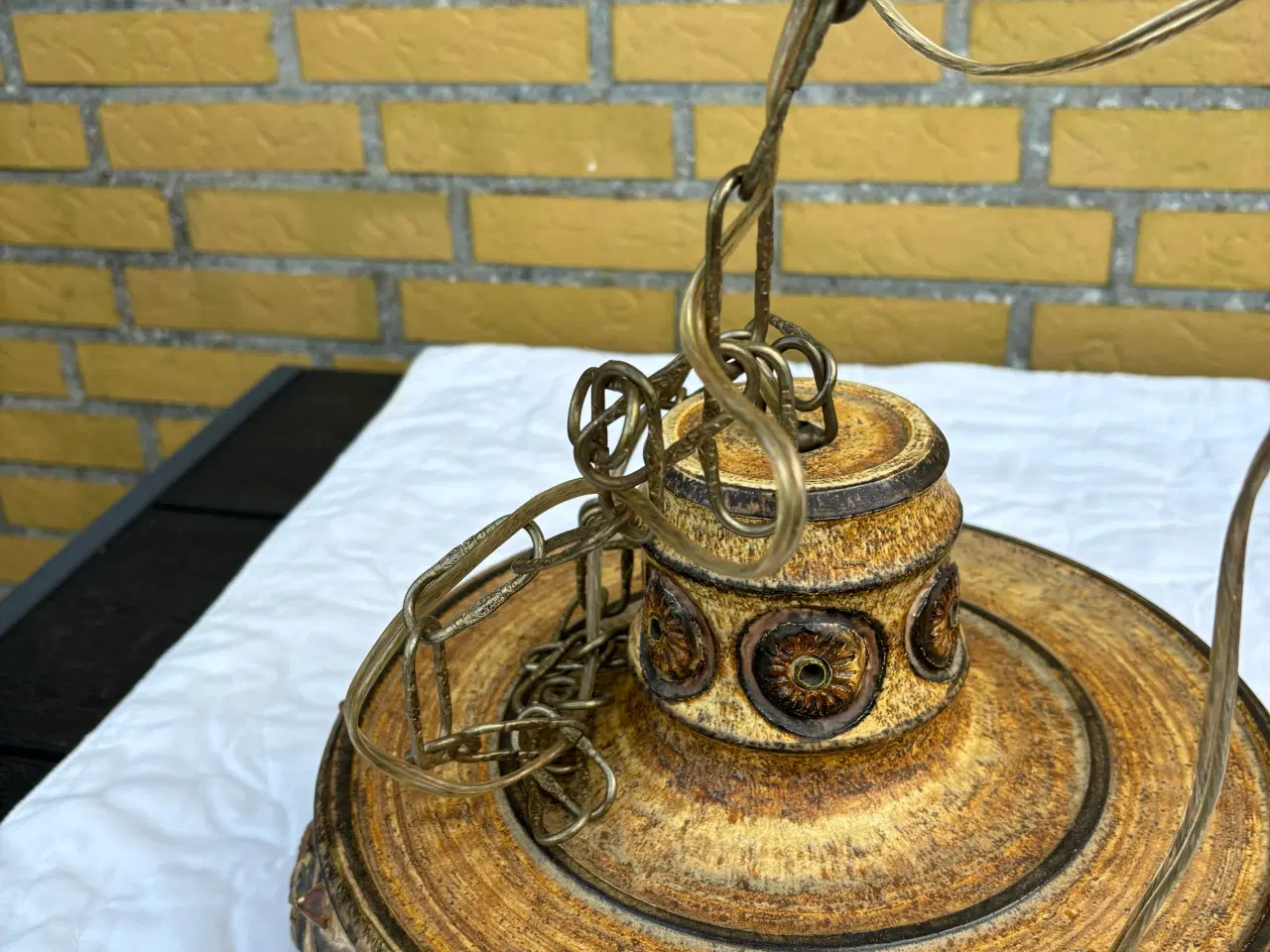 Billede 2 - Retro keramik loftslampe i kæde