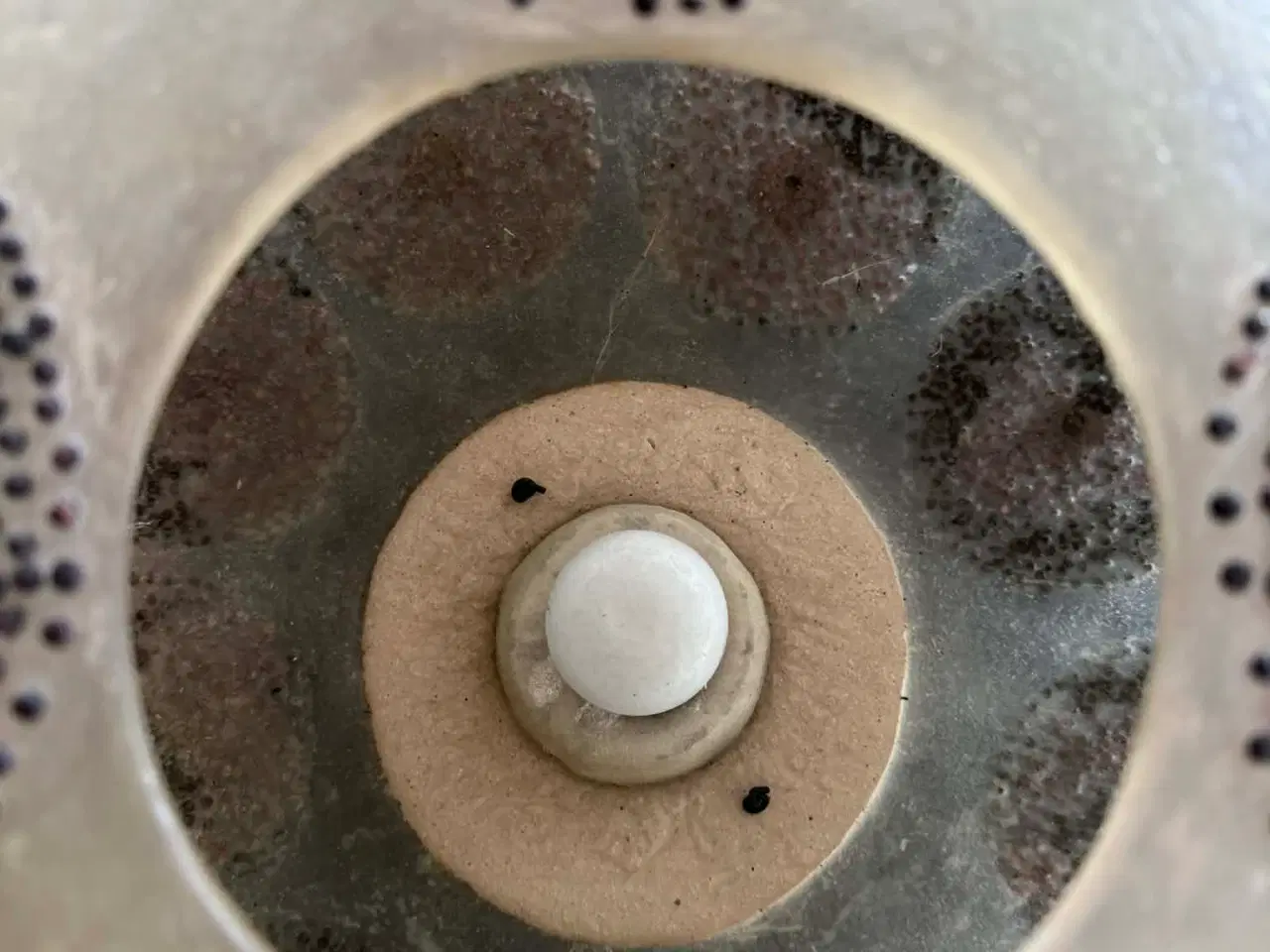 Billede 4 - Flot gulvlampe med dekorative perledetaljer.