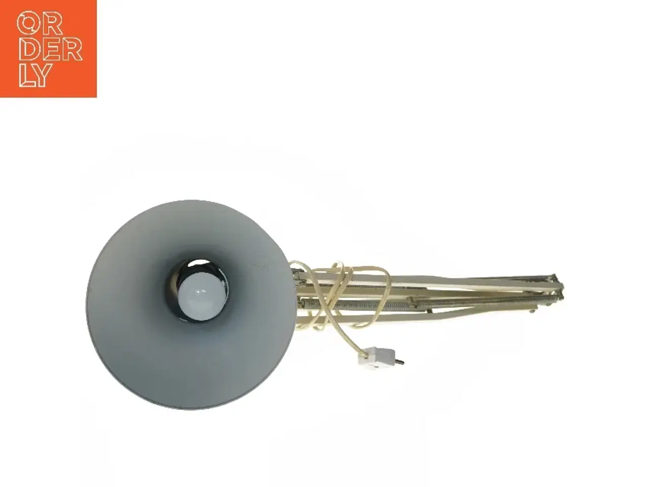 Billede 3 - Hvid retro bordlampe (str. 60 cm)