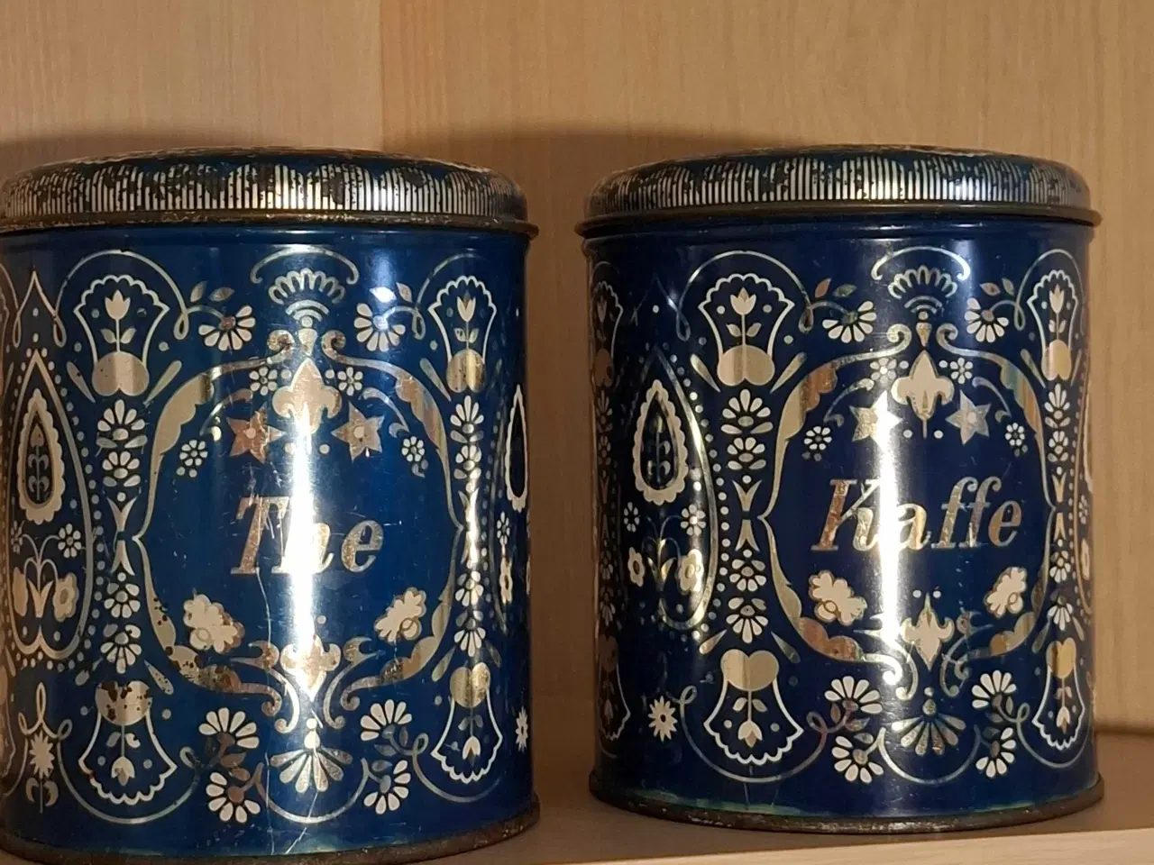 Billede 2 - Gamle kaffe-, the- og sukkerdåser