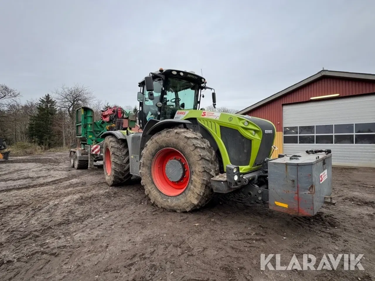 Billede 2 - Traktor Claas Xerion 4000 med flishugger