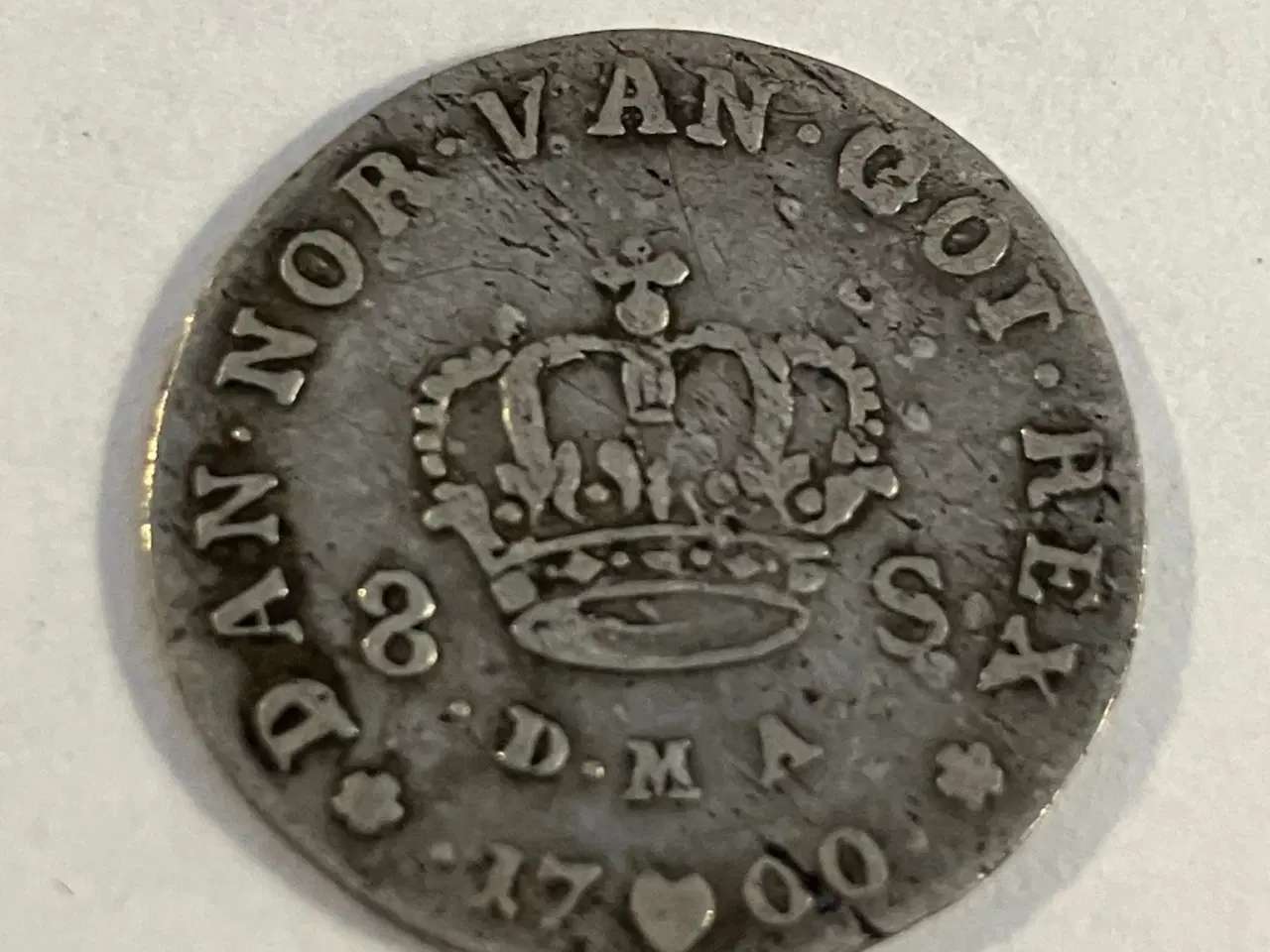 Billede 1 - 8 skilling 1700 Denmark