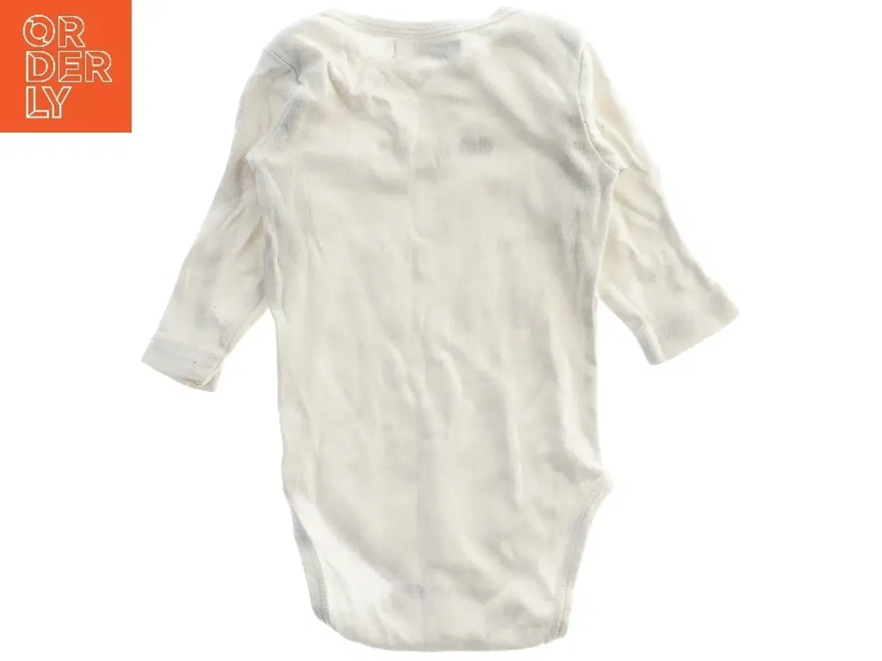 Billede 2 - Hvid langærmet bodystocking med farvede hjerter fra Name It (str. 62)