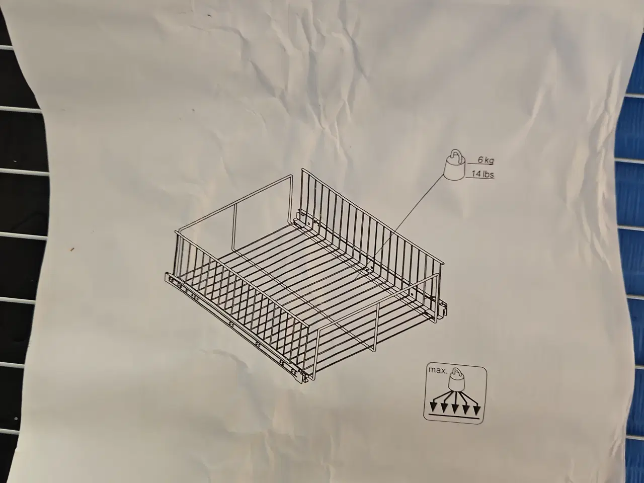 Billede 2 - Tvillum trådkurve til skab