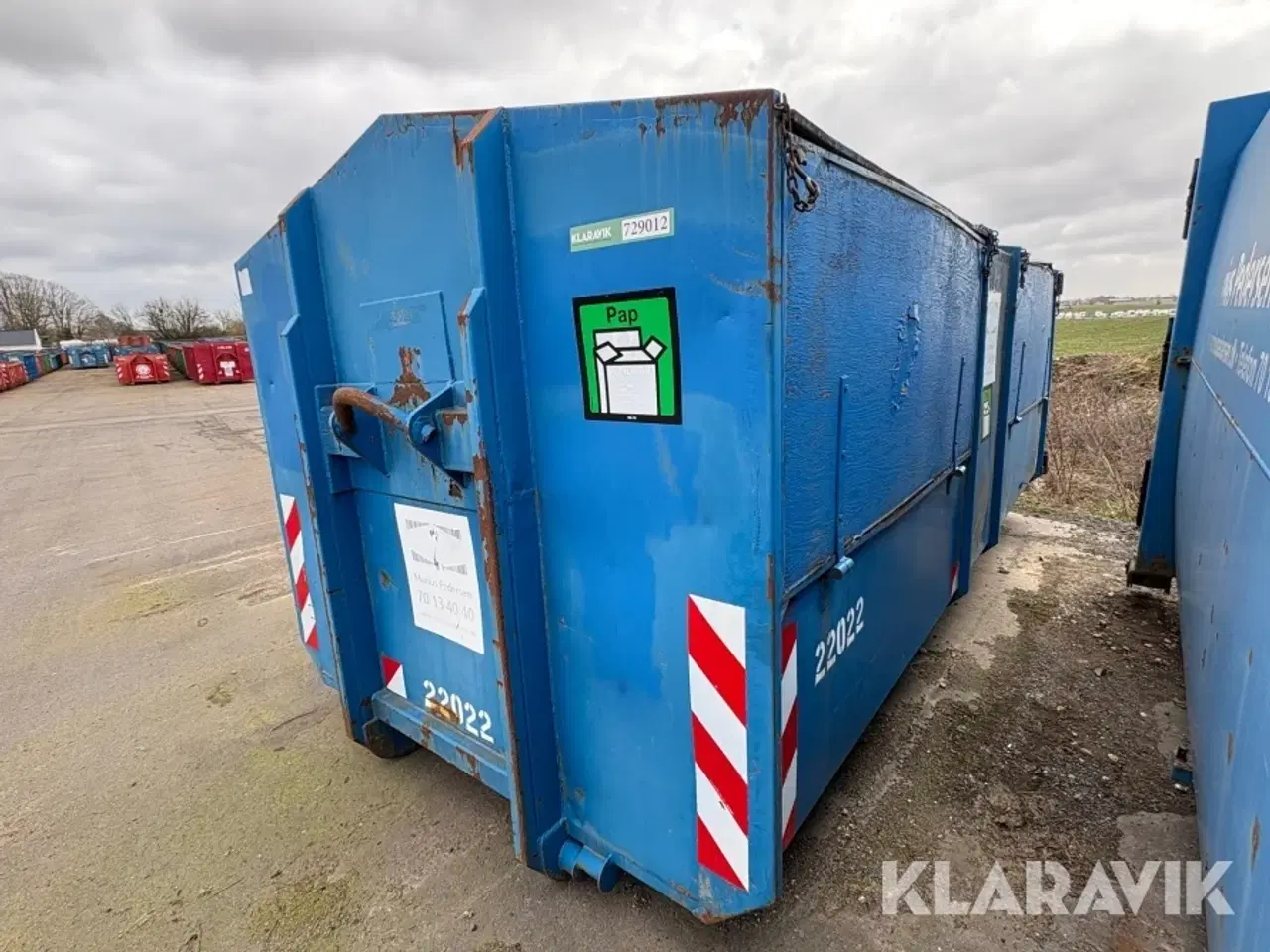 Billede 1 - Lukket affaldscontainer/ophaler 22m3