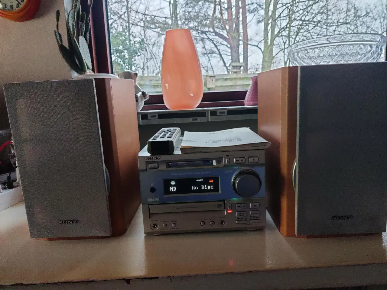 Billede 1 - Sony minianlæg med cd og md.