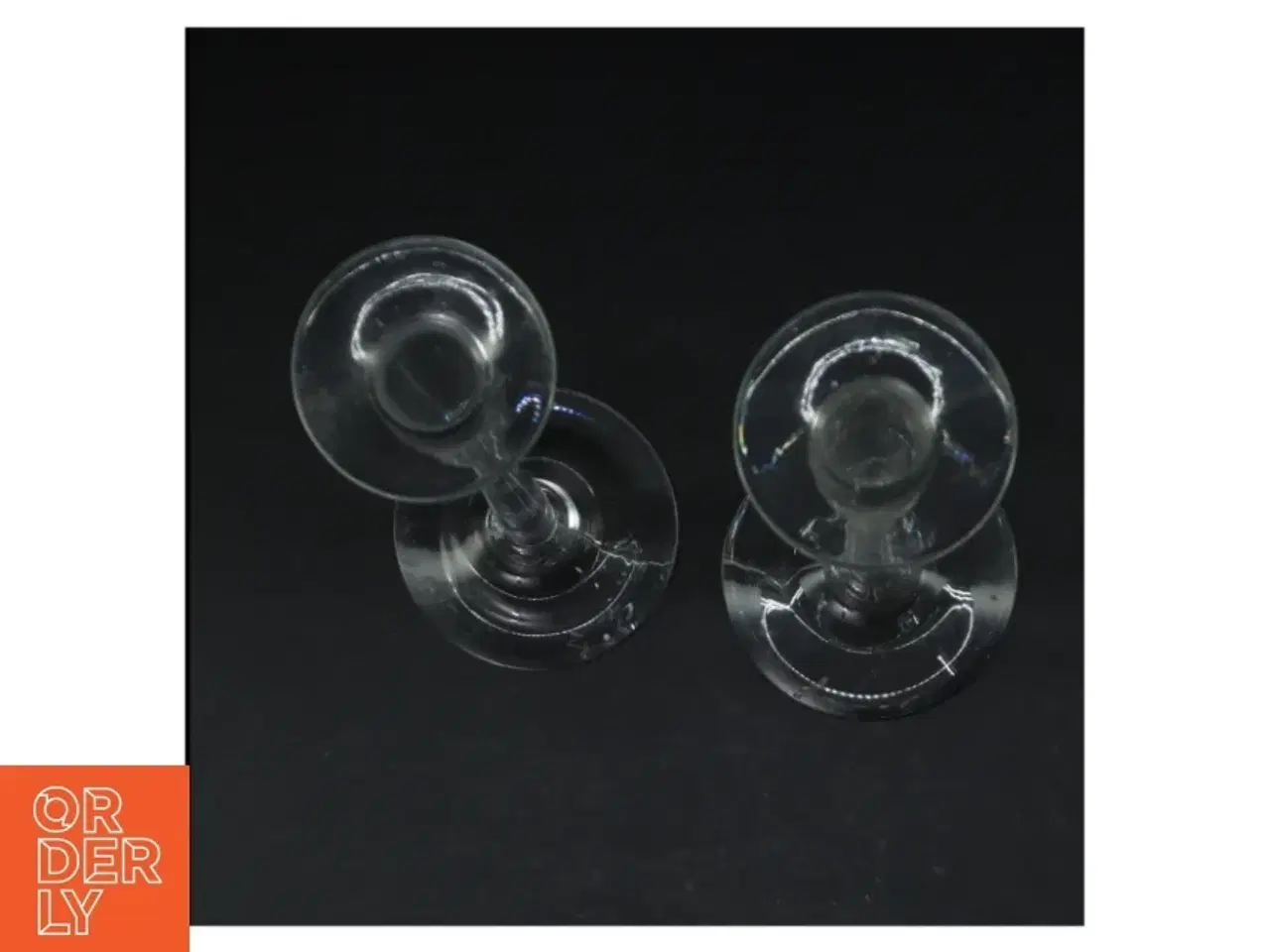 Billede 2 - Glas lysestager (str. Længde, 24 cm. ø. 10 cm. og ø, 8 cm)