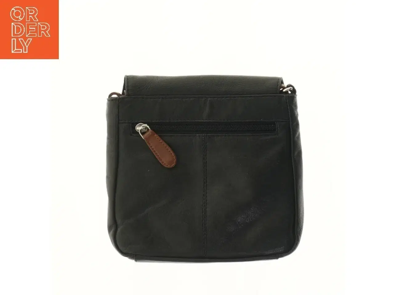 Billede 2 - Lille læder skuldertaske fra Charlotte (str. 18x3x19 cm)