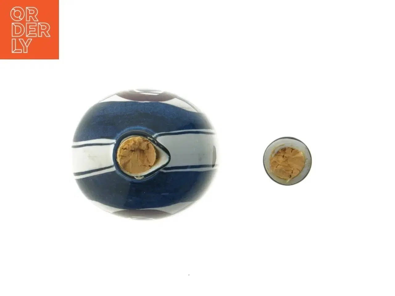 Billede 4 - Keramisk flaske med korkprop (str. 11,5 cm)