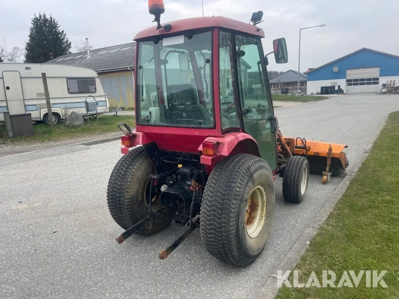 Billede 5 - Traktor Shibaura ST333 HST kompakt med kost