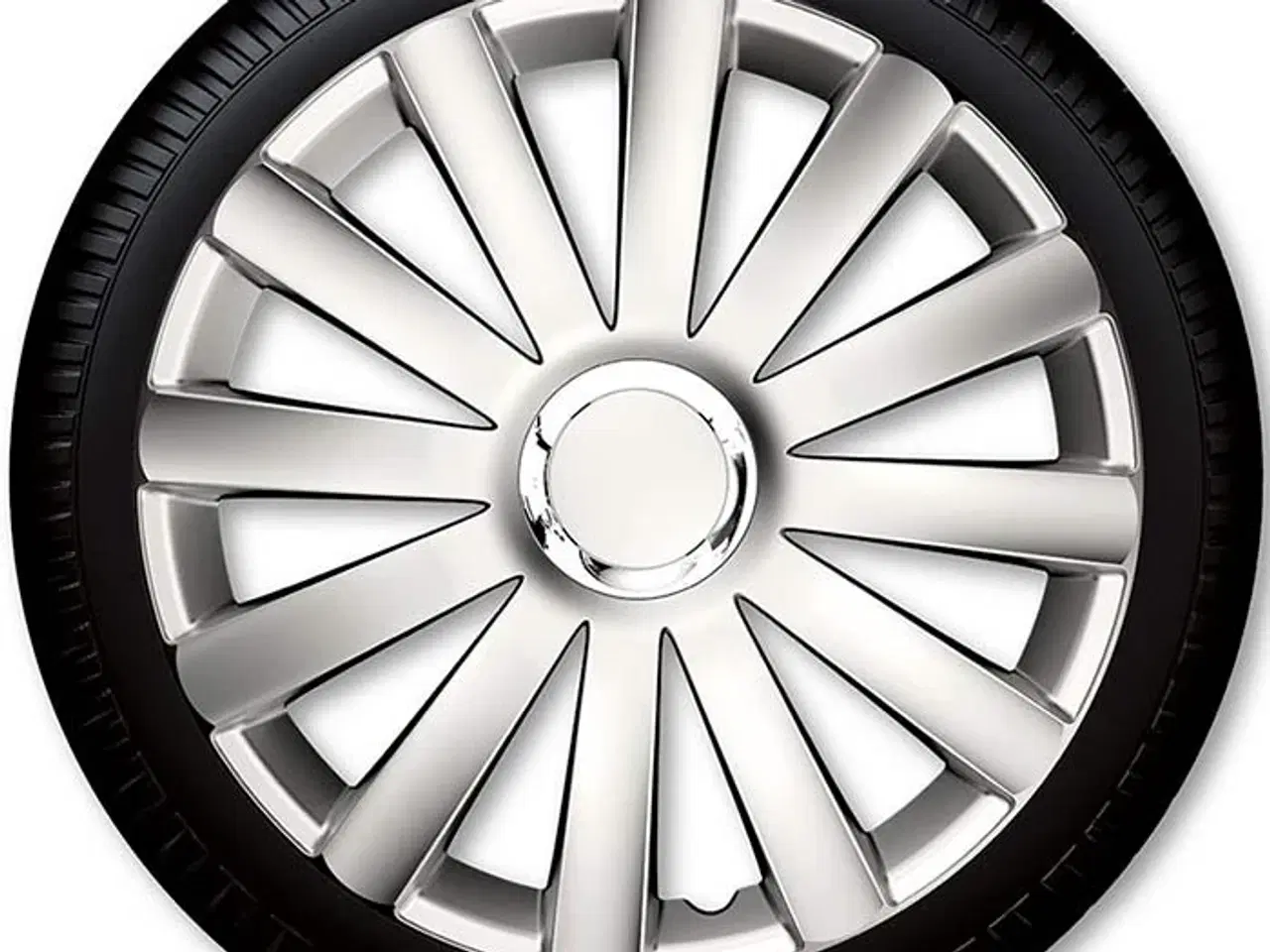 Billede 1 - 14" Spyder Pro silver hjulkapselsæt