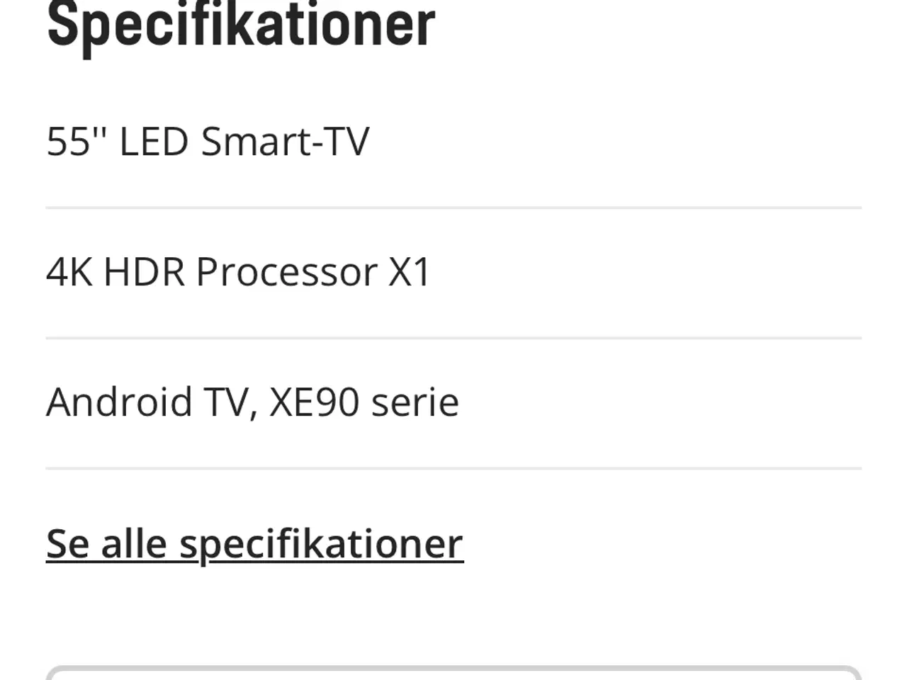 Billede 12 - SONY 55"  UHD 4K ANDROID 120Hz SMART TV