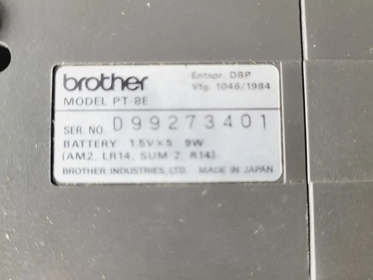 Billede 7 - 🏷️ Brother P-touch PT-8E Labelmaskine