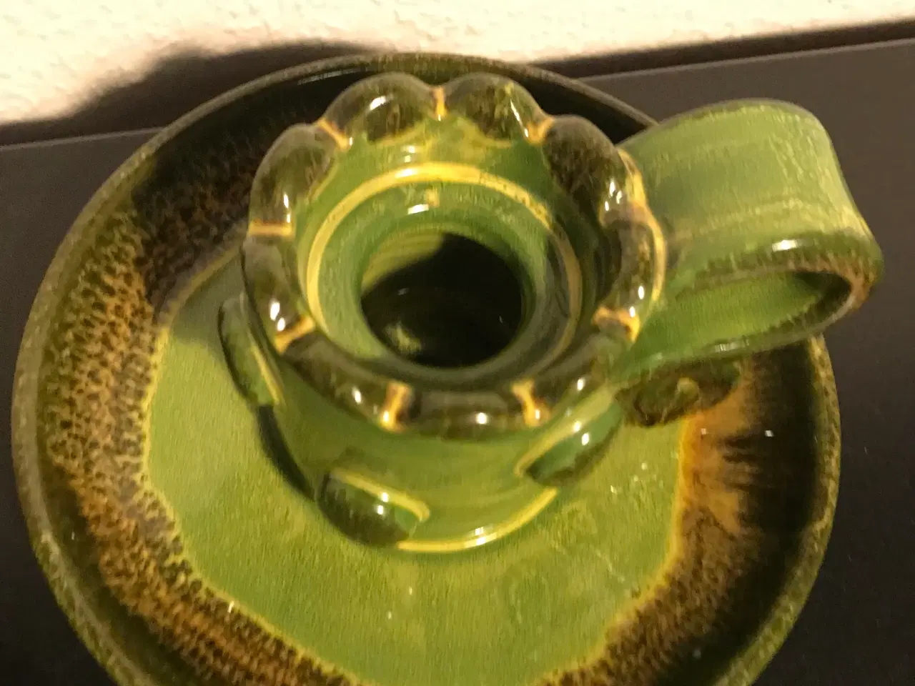 Billede 2 - Glaseret keramik lysestage