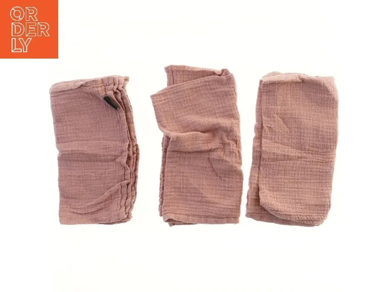 Billede 1 - Gammelrosa stofbleer 3 stk fra Petit (str. 3 stk 60x60 cm)