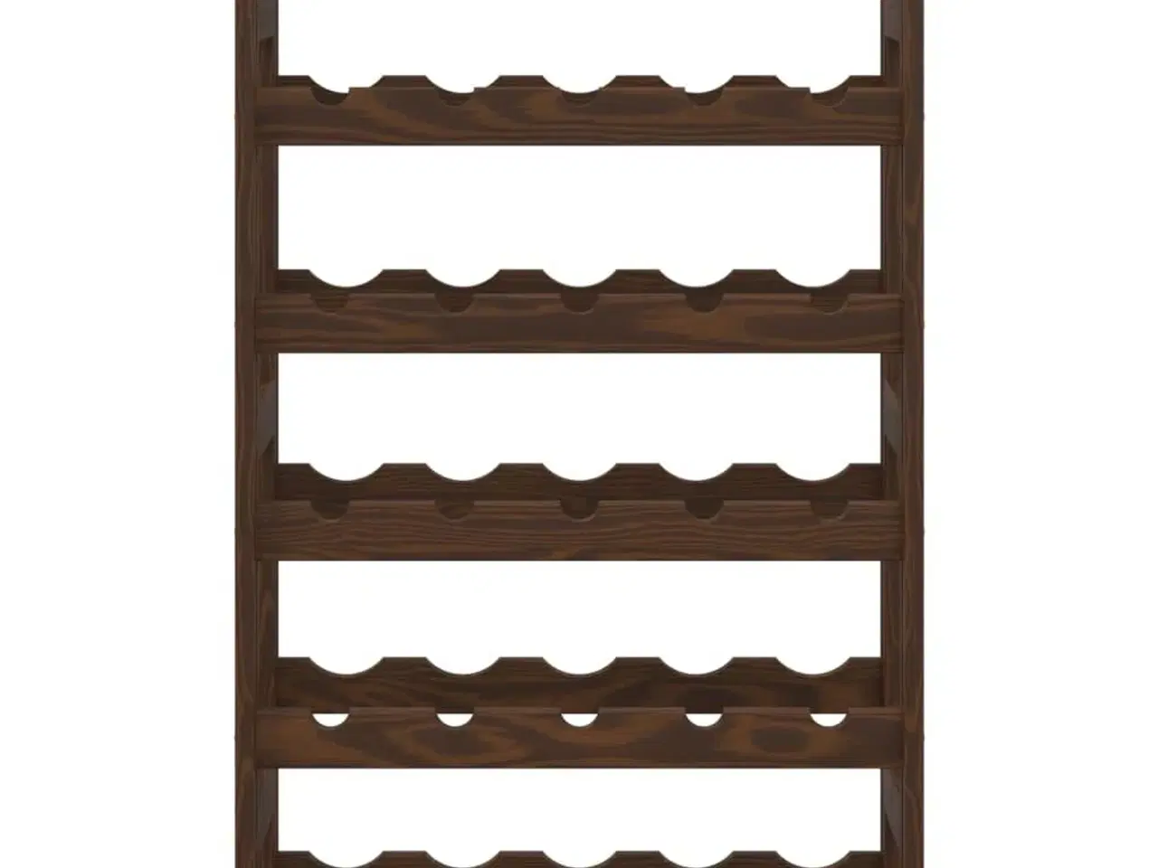 Billede 3 - Vinreol til 30 flasker massivt fyrretræ brun