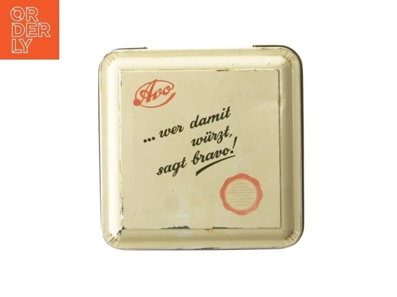 Billede 5 - Retro dåse af metal fra AVO (str. 17x13x13 cm)