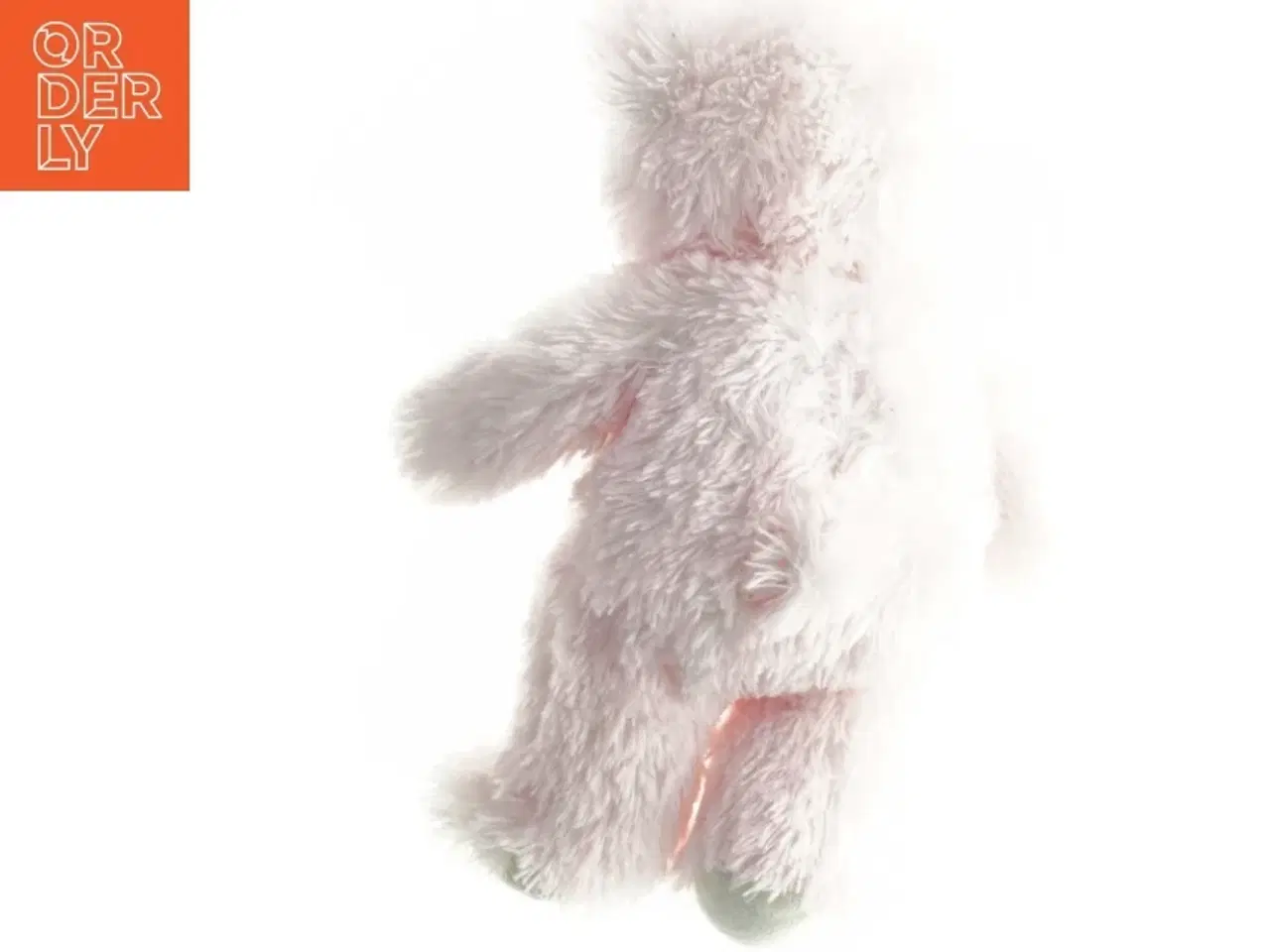 Billede 2 - Builder Bear . Lyserød tøjdyrbamse (str. Længde. 37 cm)Bamsen har været i bad &#129655;