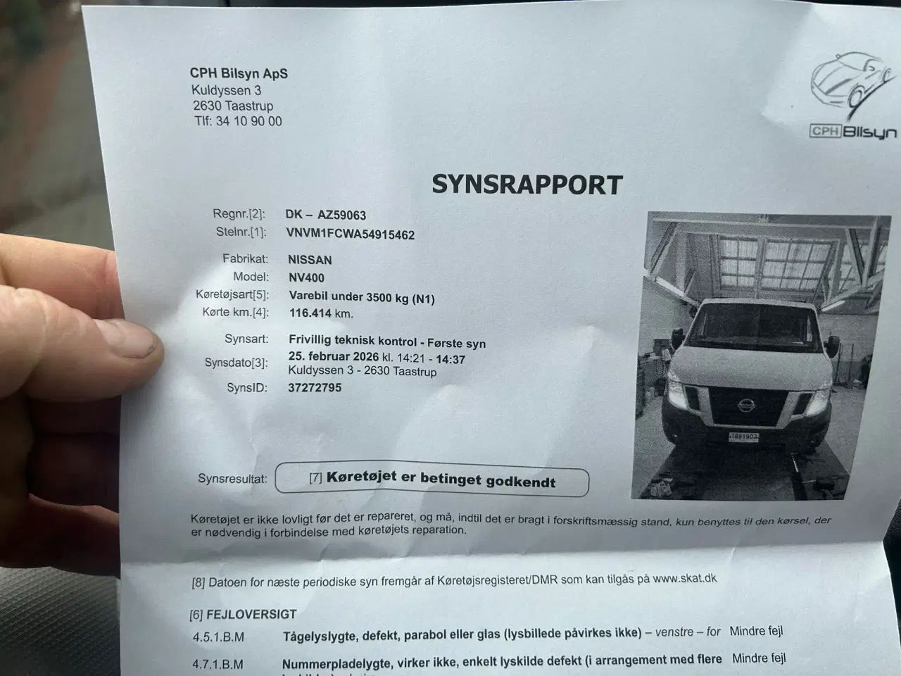 Billede 5 - Nissan Nv400 lavt km