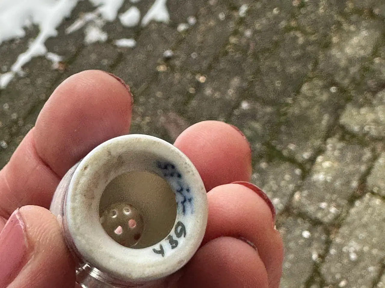 Billede 8 - 3 Royal Copenhagen musselmalede peberstrå/bøsser