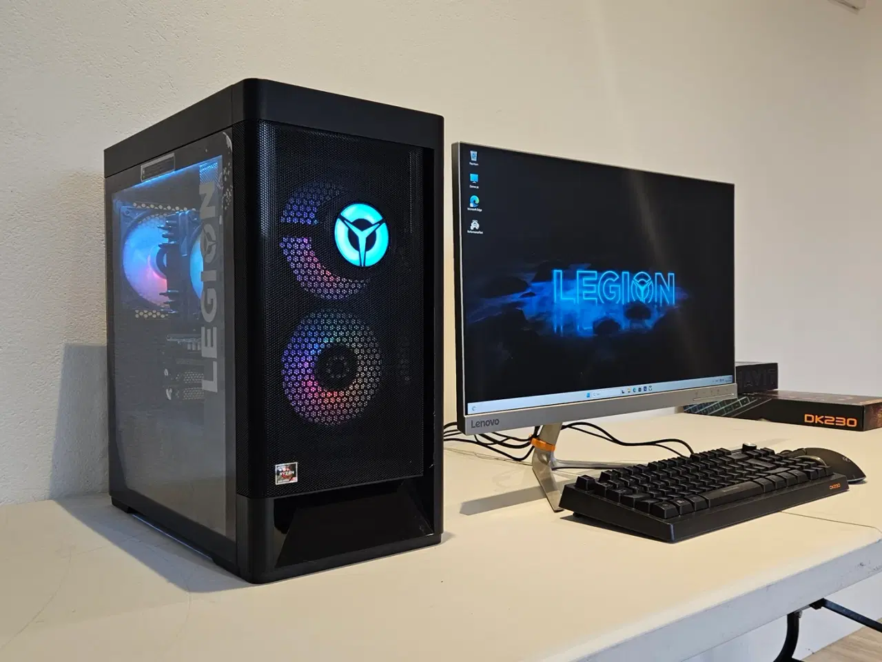 Billede 1 - Lenovo Legion T5 Gamer Pc+24" QHD Skærm