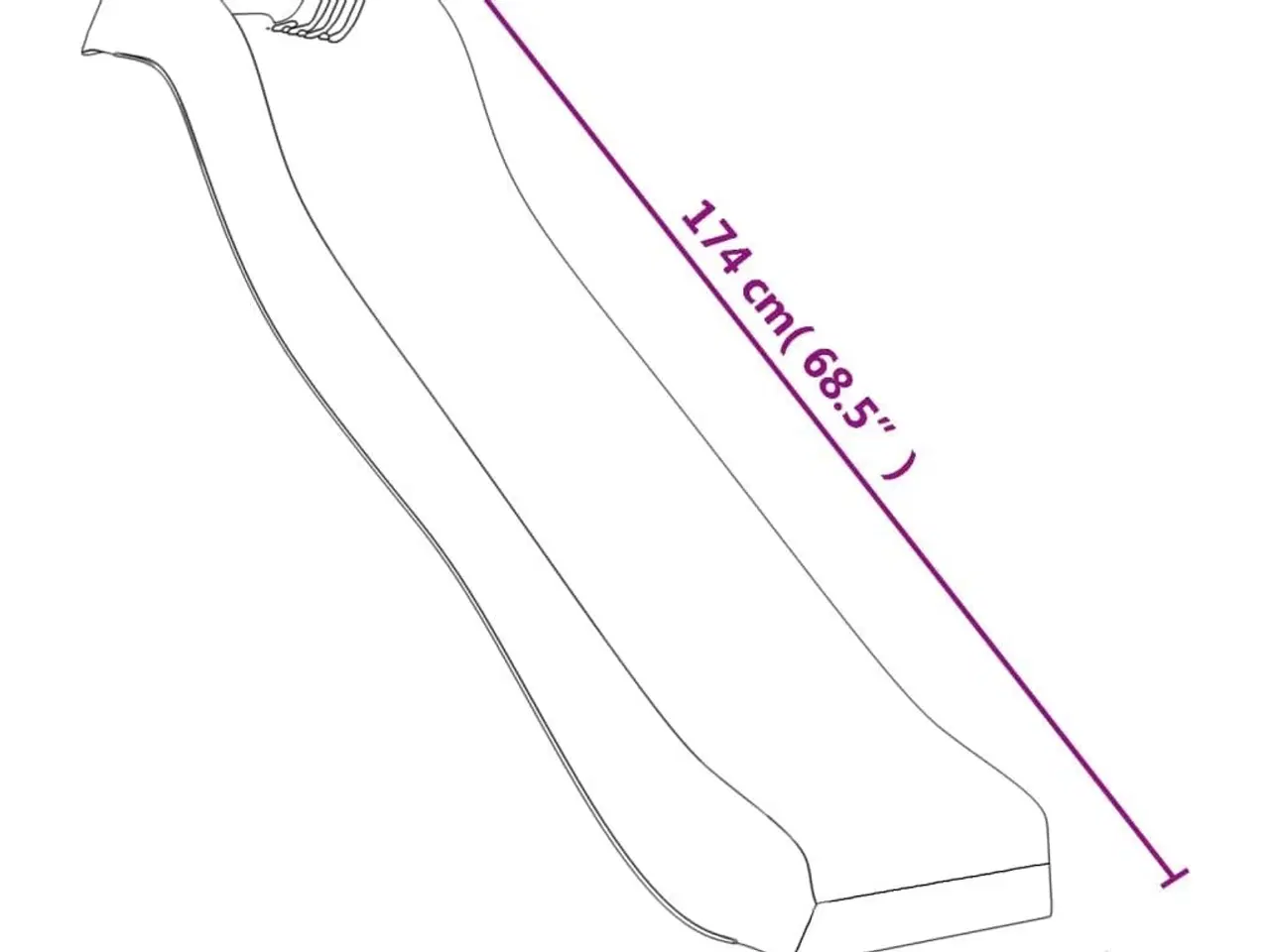 Billede 5 - Rutsjebane 174x38 cm polypropylen