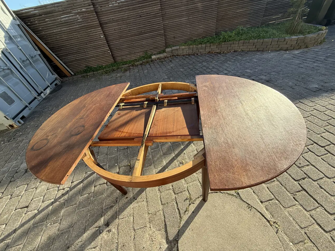 Billede 6 - Retro Teak Spisebord m. Butterfly-udtræk + 4 Match