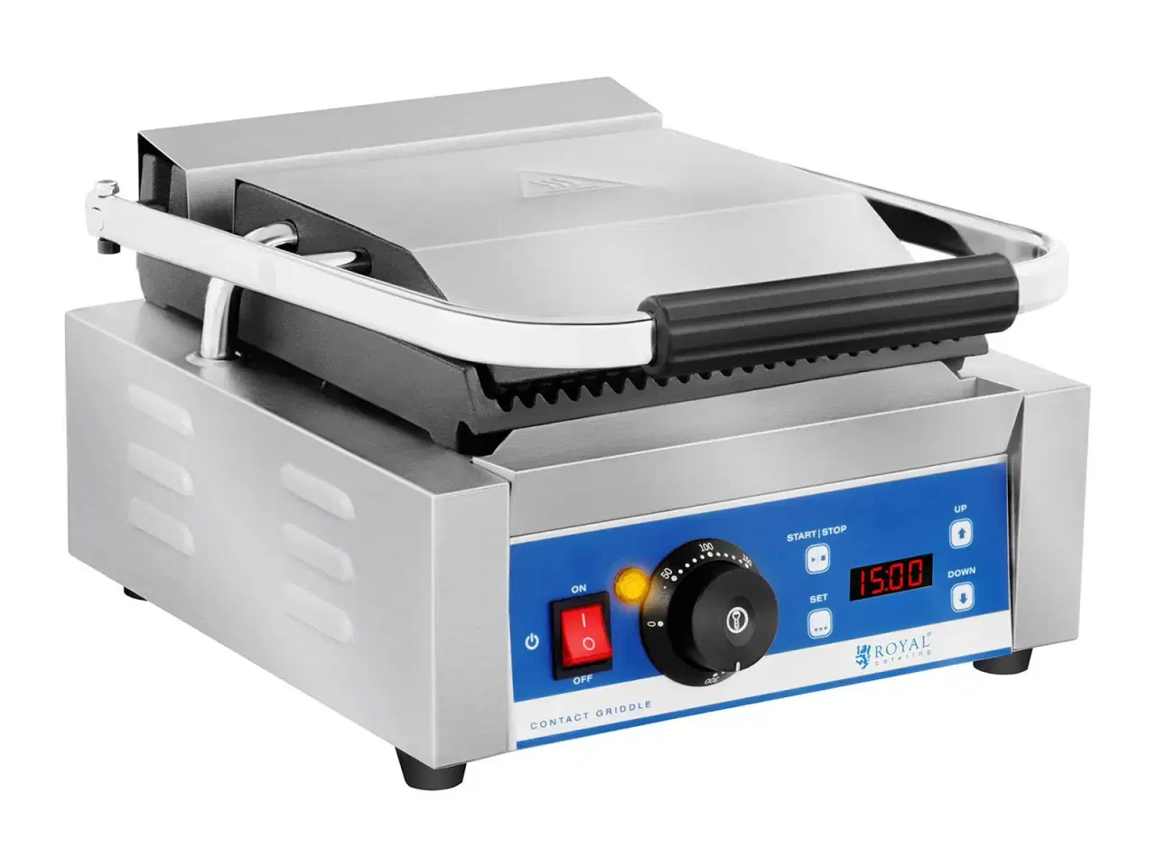 Billede 3 - Kontaktgrill – rillet – timer – 1.800 W