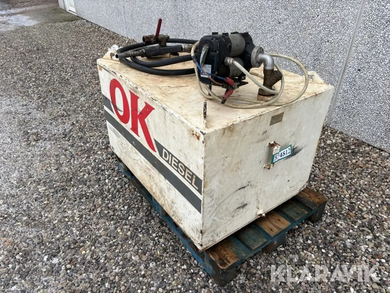 Billede 6 - Tank med dobbeltpumpe Thyholm Olieservice 450L