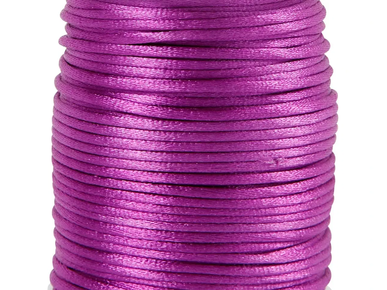 Billede 1 - Satinsnor, tykkelse 2 mm, lilla, 50m/ 1 rl.