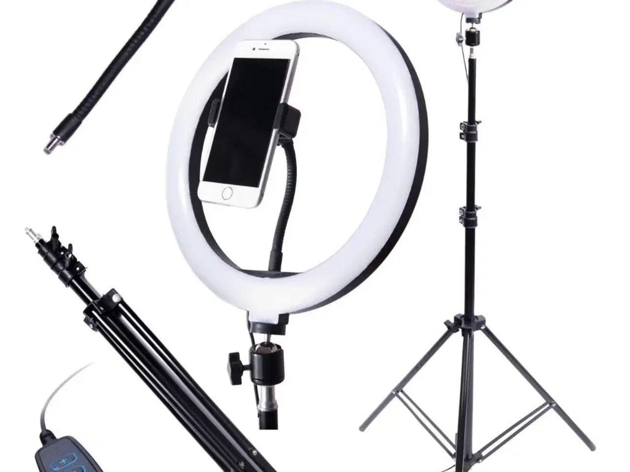 Billede 11 - Ring Light LED 60 W med stativ og fjernbetjening