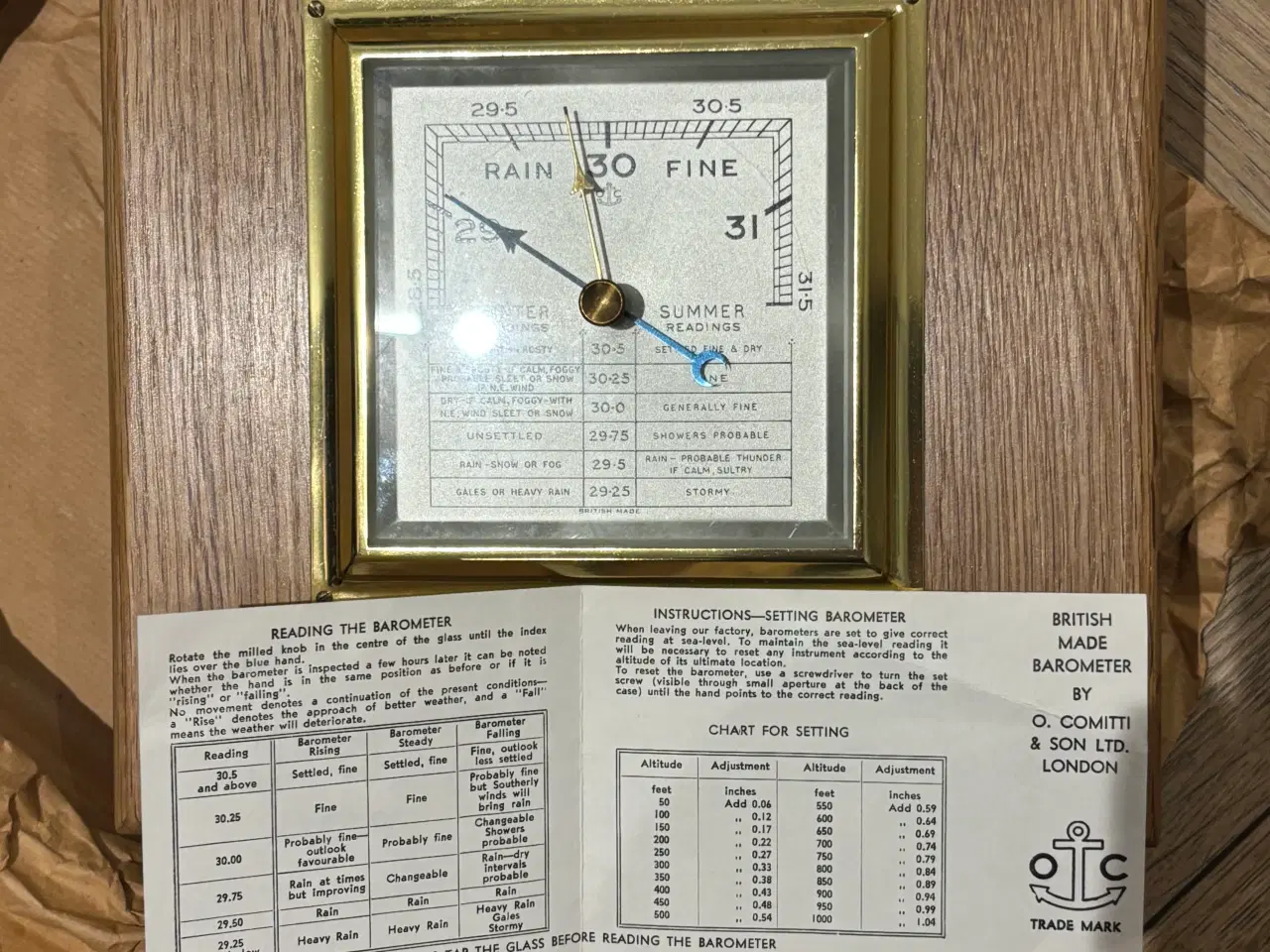 Billede 2 - Vintage Guinness Weather Barometer