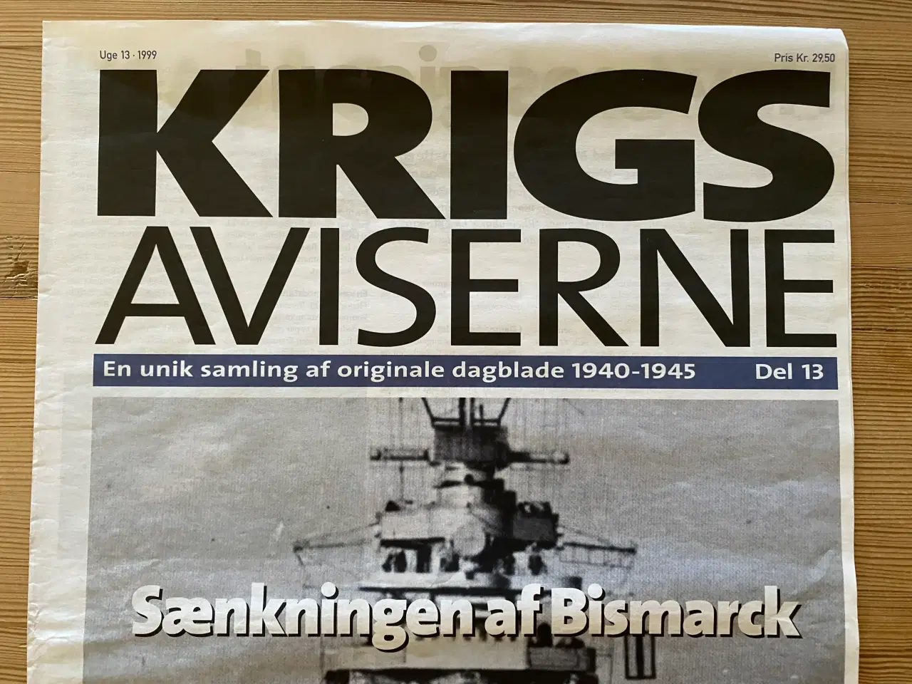 Billede 1 - Næsten komplet samling af KRIGSAVISERNE