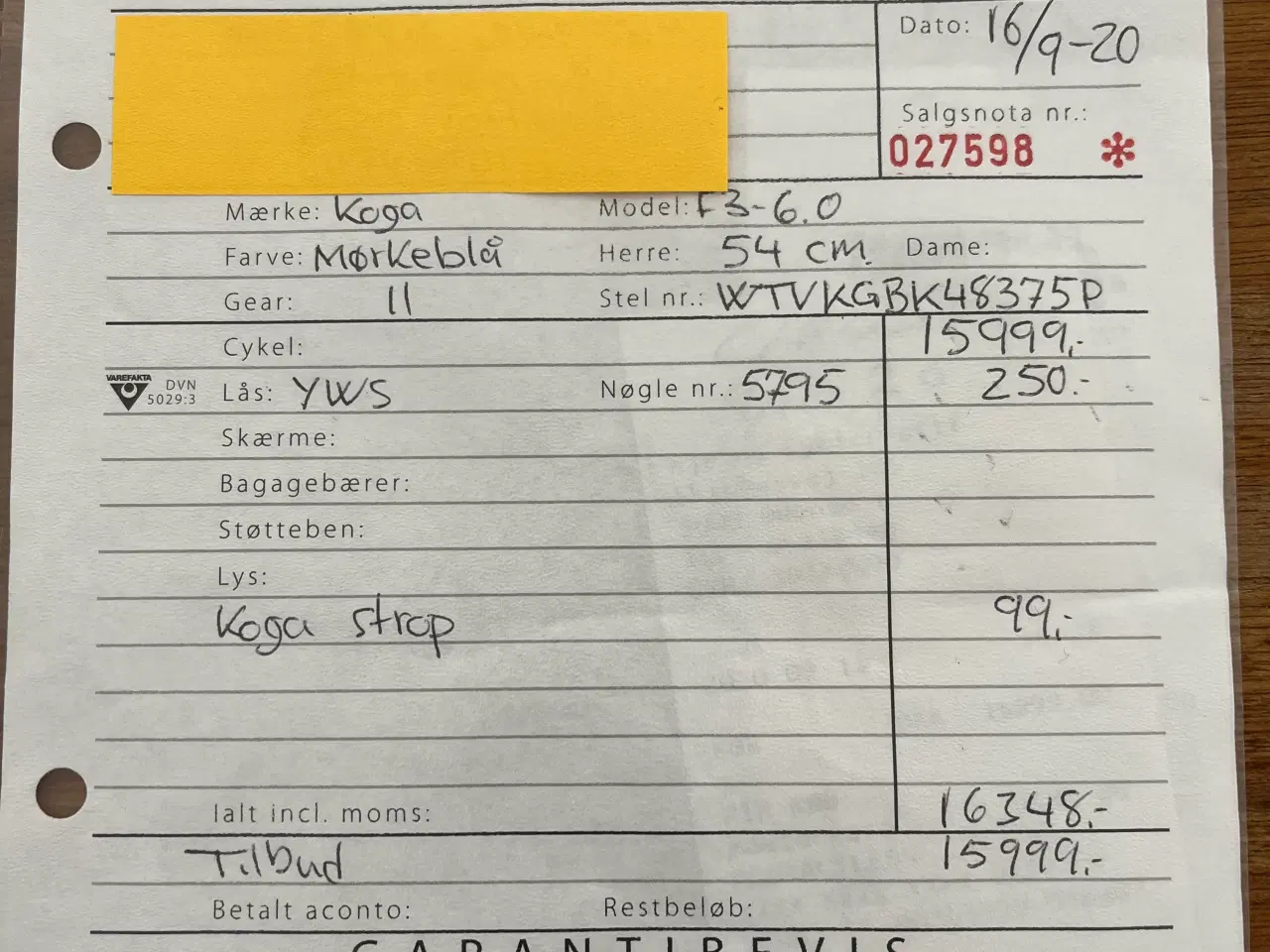 Billede 3 - KOGA f3 6.0