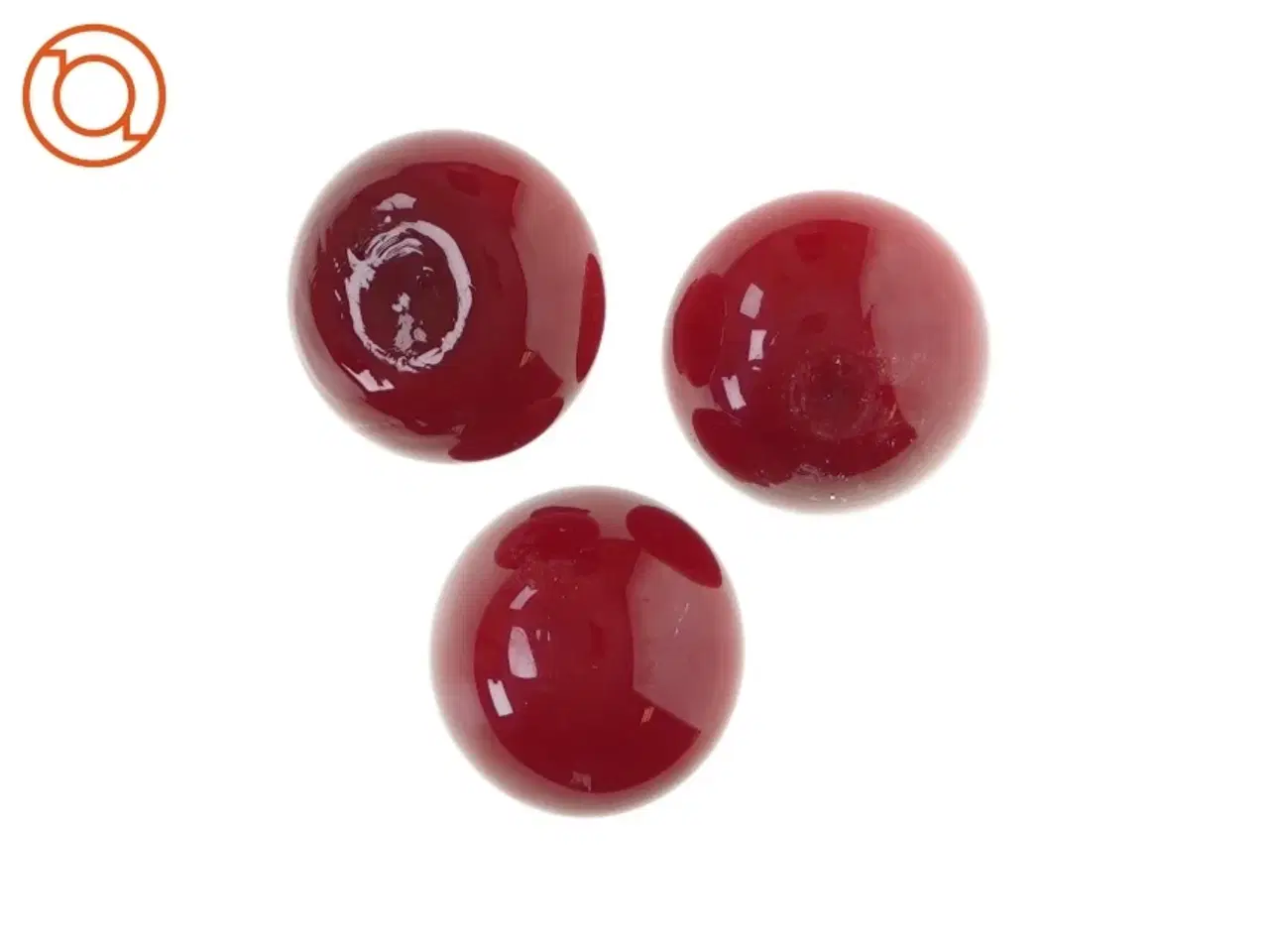 Billede 3 - Tomatfigur i glas (3 stk) (str. HØ: 6x8 cm)