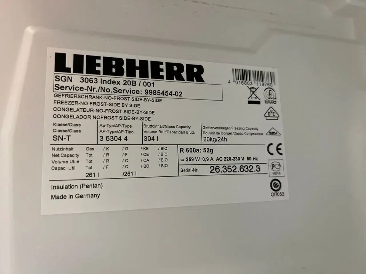 Billede 4 - LIEBHERR - Fryser